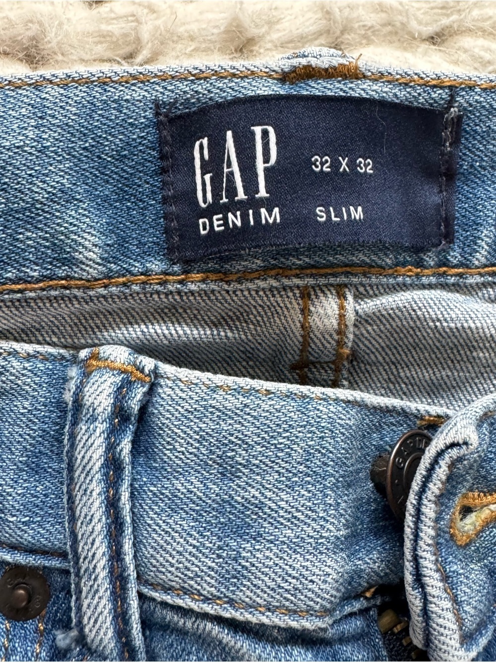GAP Men's Medium Blue Slim Jeans - Picture 4 of 10